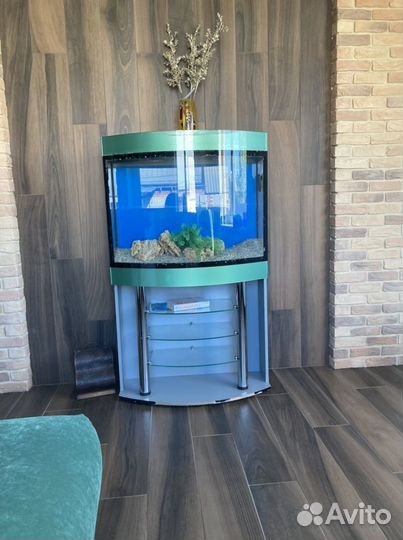 Аквариум с тумбой бу