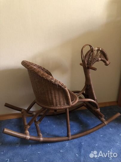 Детская качалка ротанг