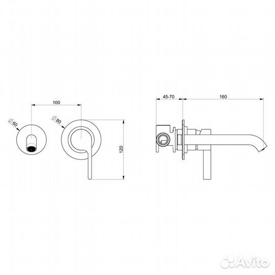 Смеситель для раковины Webert dr830606345 Металл