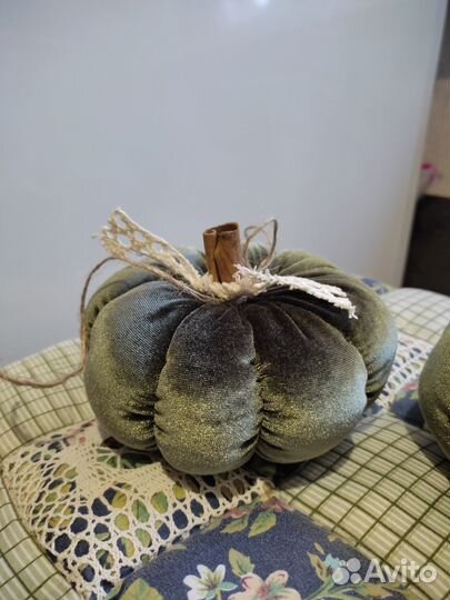 Тыква декоративная из ткани