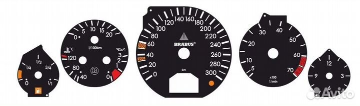 Тюнинг Шкалы на панель приборов Mercedes-Benz