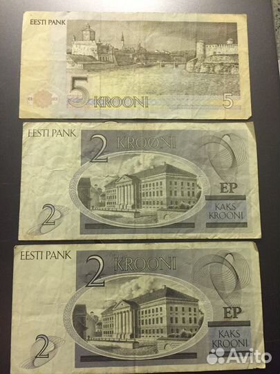 Банкноты Эстонии 1992 г