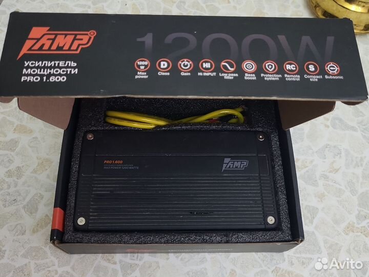 Автомобильный усилитель AMR 1200W PRO 1.600