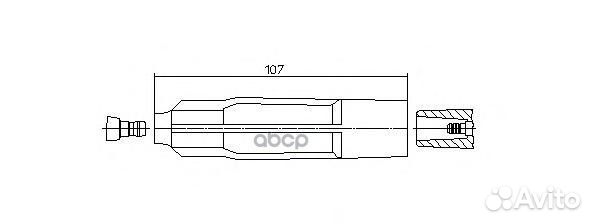 BR-133432 наконечник провода высоковольтного M