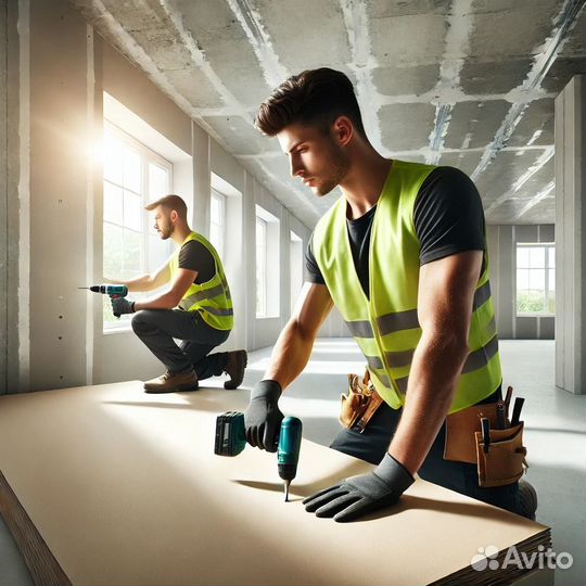 Монтаж гипсокартона любой сложности и по договору