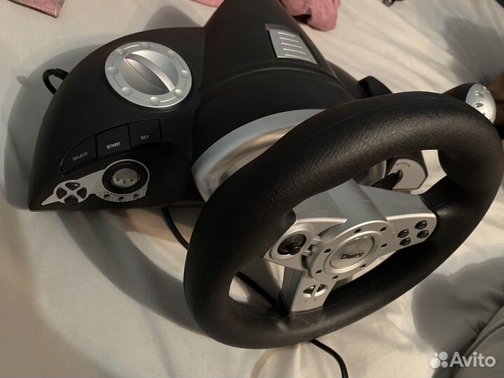 Игровой руль с педалями и коробкой передач