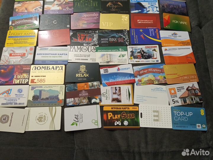 Карты пластиковые 60 шт, без повторов