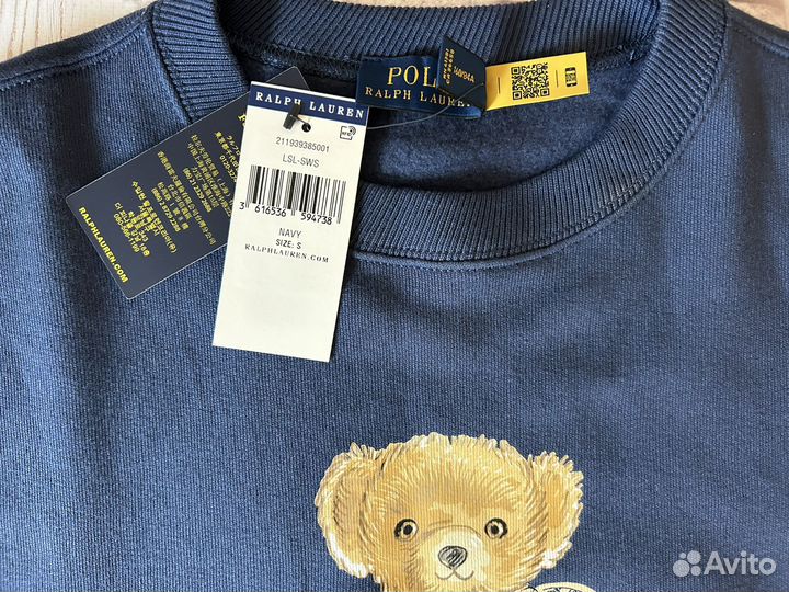 Свитшот Polo Bear Ralph Lauren, orig, new