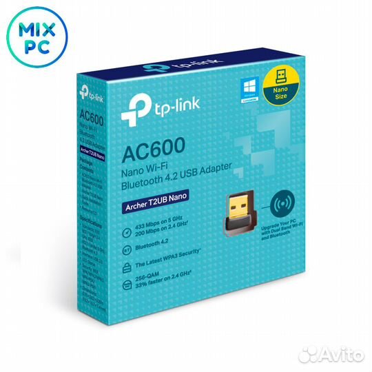 Сетевой адаптер Wi-Fi + Bluetooth TP-Link Archer T