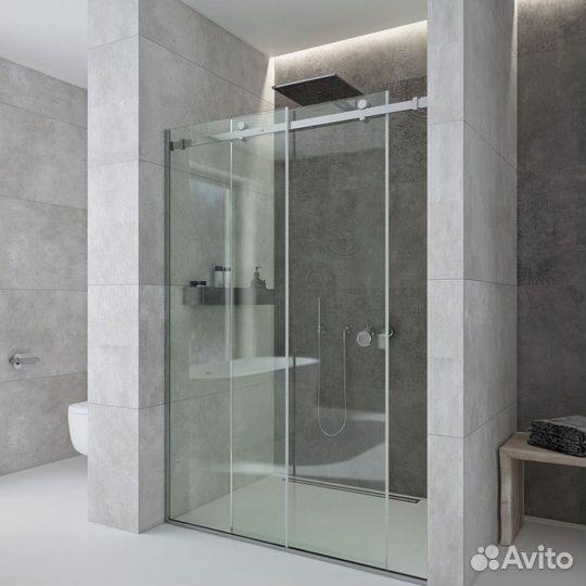 Душевые стеклянные перегородки