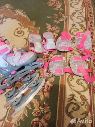 Коньки и ролики 2 в 1