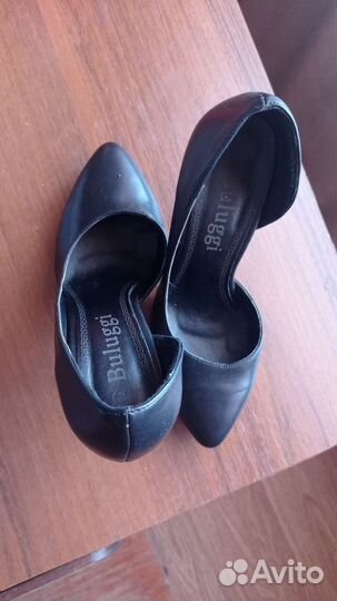 Туфли женские 36 размер, черные натуральная кожа