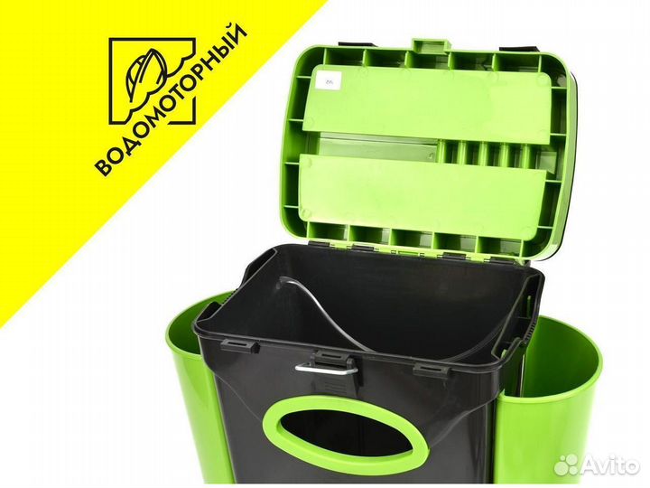 Зимний рыболовный ящик FishBox 10л зеленый Helios