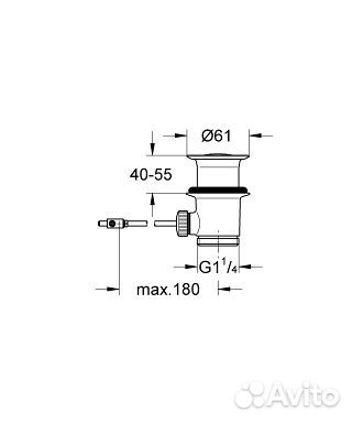 Донный клапан grohe 28910000