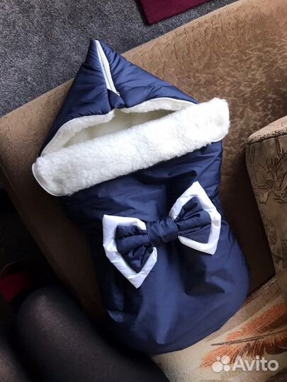 Конверт зимний на выписку