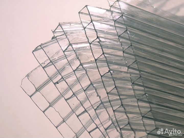 Поликарбонат сот. б/ц, 4/600, 12х2,1, Sellex/Insid