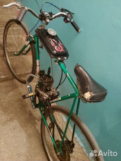Велосипед с двухтактным мотором двс 80сс