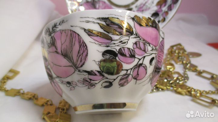 Чайная пара Розовая осень лфз