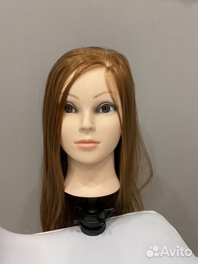Манекен голова для причесок с волосами