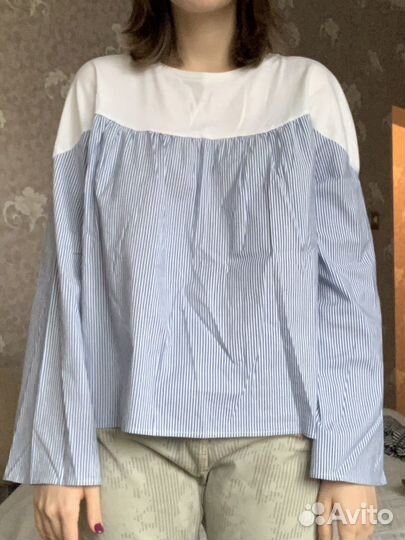 Рубашка свободного кроя XS-M