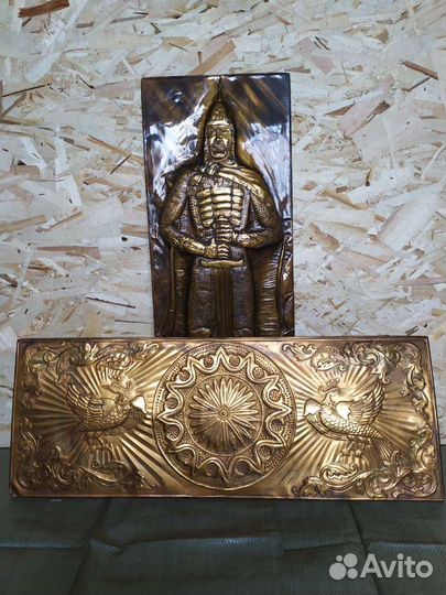 Картины чеканка ручная работа Александр Невский