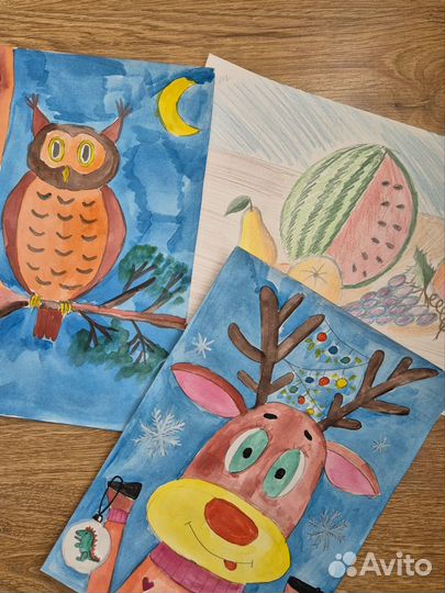 Рисунки в сад и школу на заказ