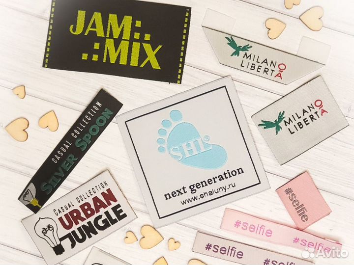 Этикетка жаккард