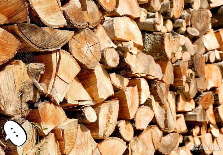 Дрова колотые береза