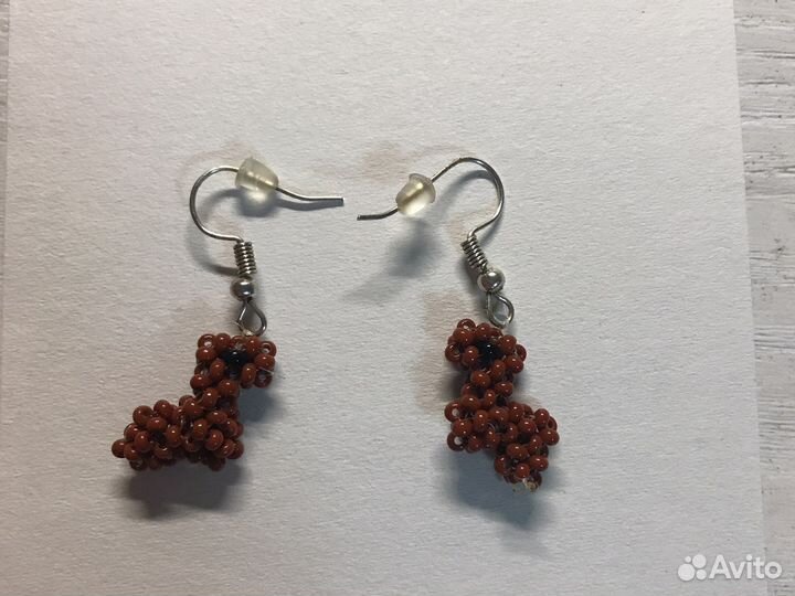 Серьги из бисера