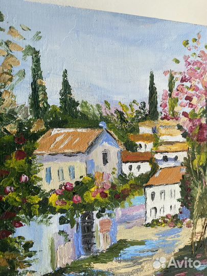 Картина маслом пейзаж летний