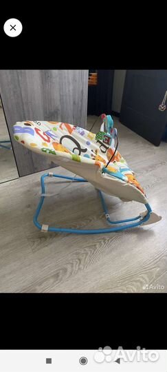Шезлонг для детей с вибрации