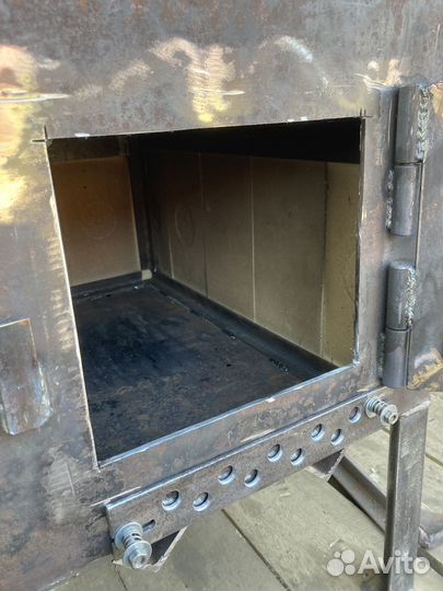 Печь буржуйка для гаража, подовая