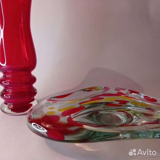 Сет из пепельницы и вазы винтаж