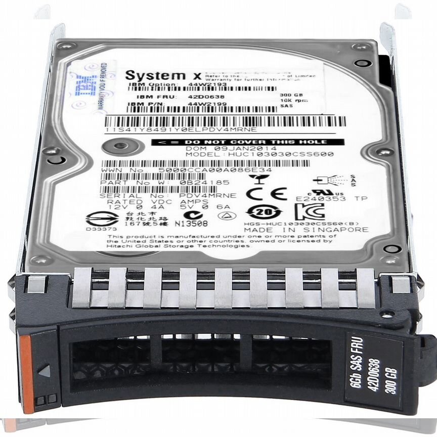 [44W2199] Жесткий Диск Ibm 300gb 44w2193 Sas 2.5 44w2199