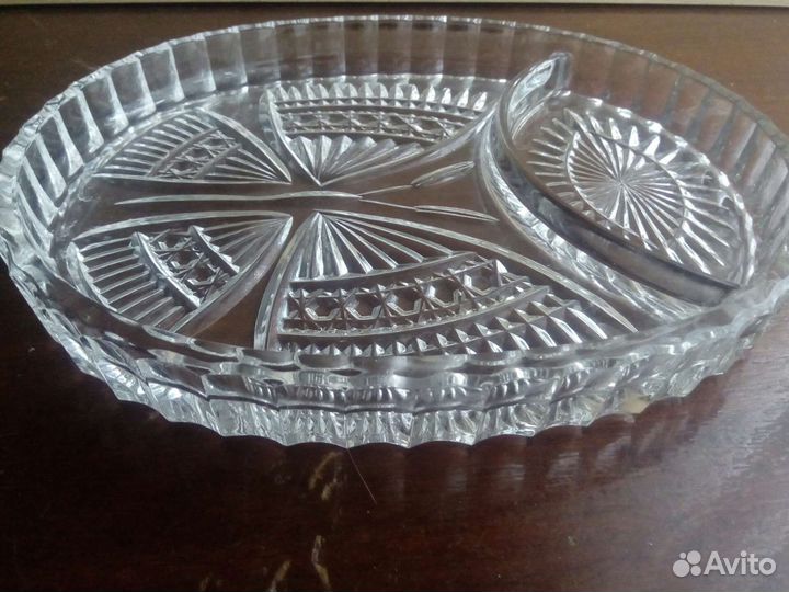 Хрустальная менажница