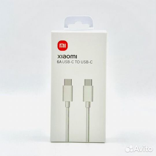 Кабель Xiaomi 6А C-C 1м