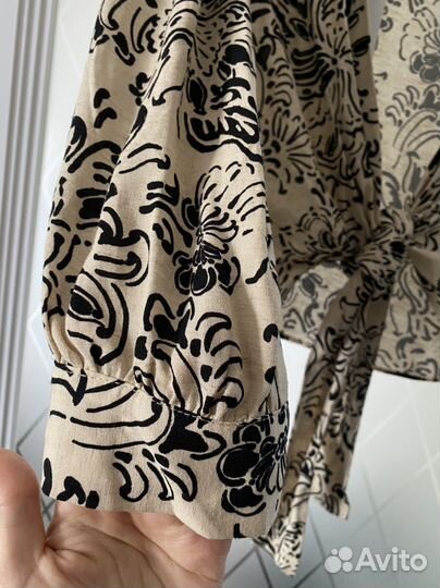 Блуза лен zara