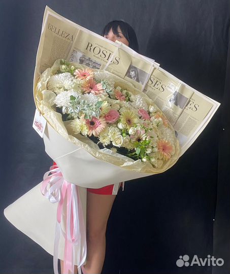 Букет микс цветов. Доставка беспл 24/7