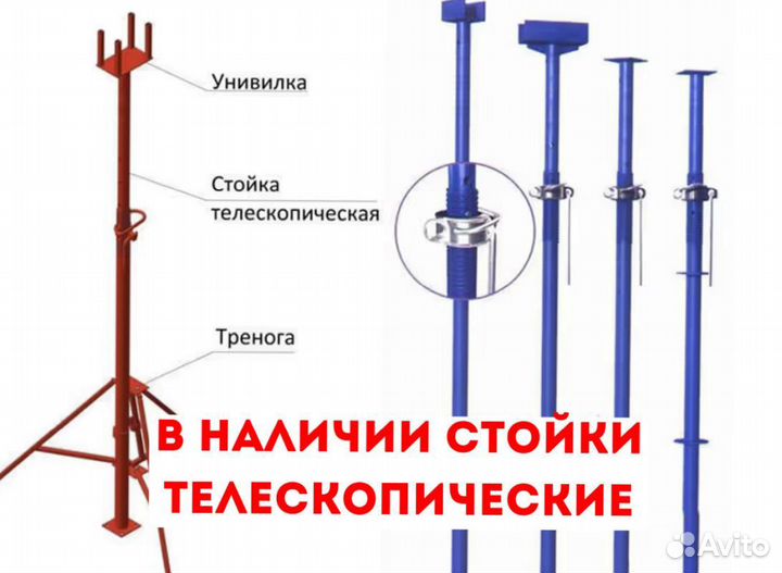 Стойка телескопическая для опалубки