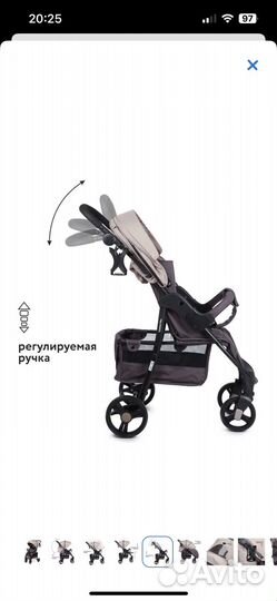 Прогулочная коляска новая