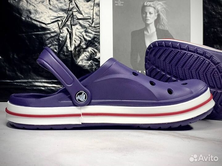 Crocs сабо фиолетовые 44-45 размер