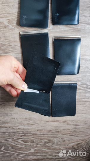 Зажим для денег из натуральной кожи