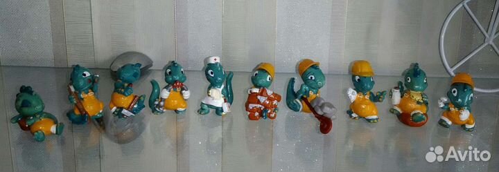 Игрушки Kinder Дракончики, Пингвины, Бегемотики