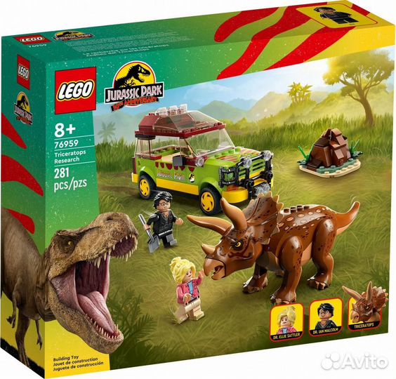 Конструктор Лего 76959 Lego Трицератопс Динозавры