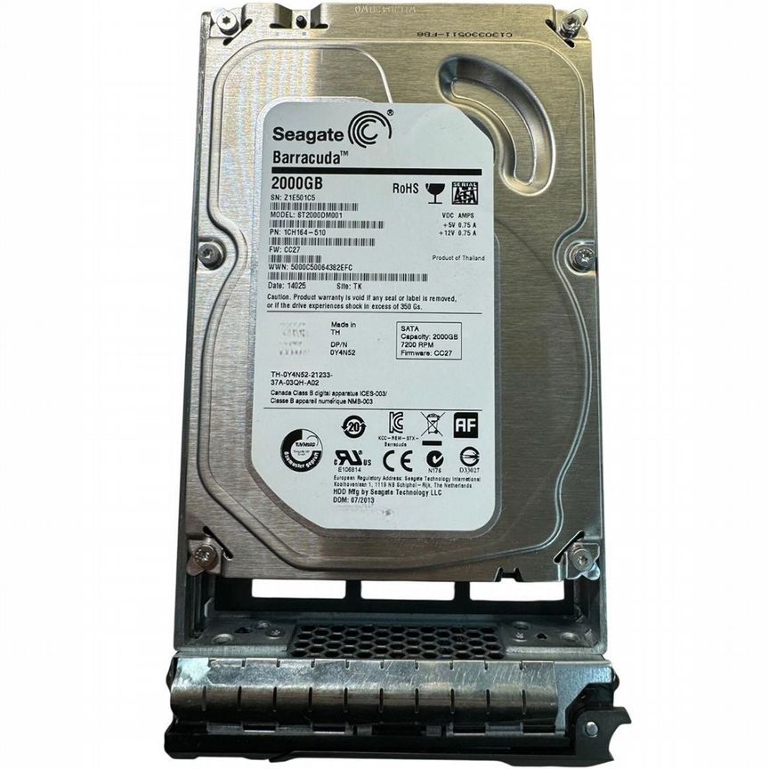 [Y4N52] Жесткий Диск Dell 2tb Sata3 3,5" Hdd Y4n52