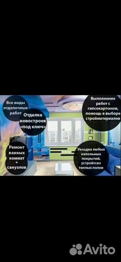 Ремонт квартир, помещений. Под ключ