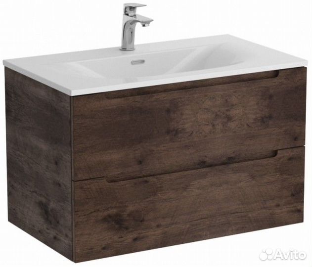 Тумба с раковиной и зеркалом BelBagno Etna 90-BB-8099-90 Rovere Moro