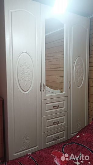 Кровать и шкаф бу