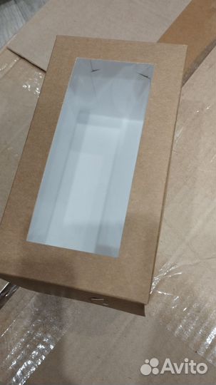 Крафт коробка с окном