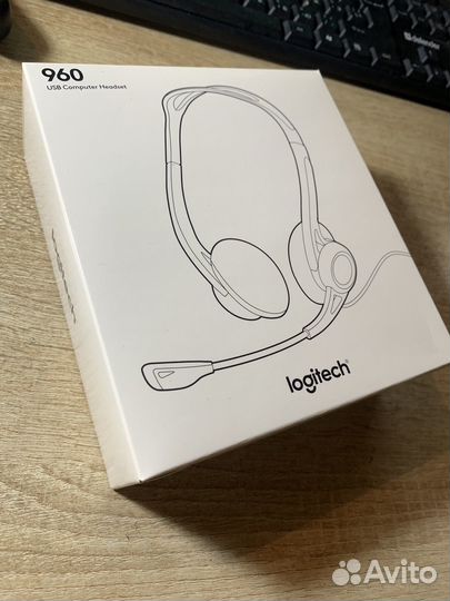 Гарнитура Logitech 960 USB Headset новая